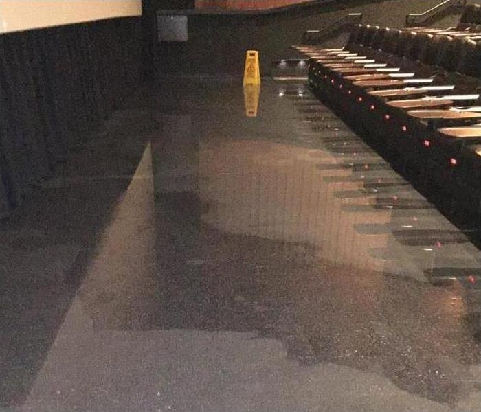Photo of flooding in a local movie theater