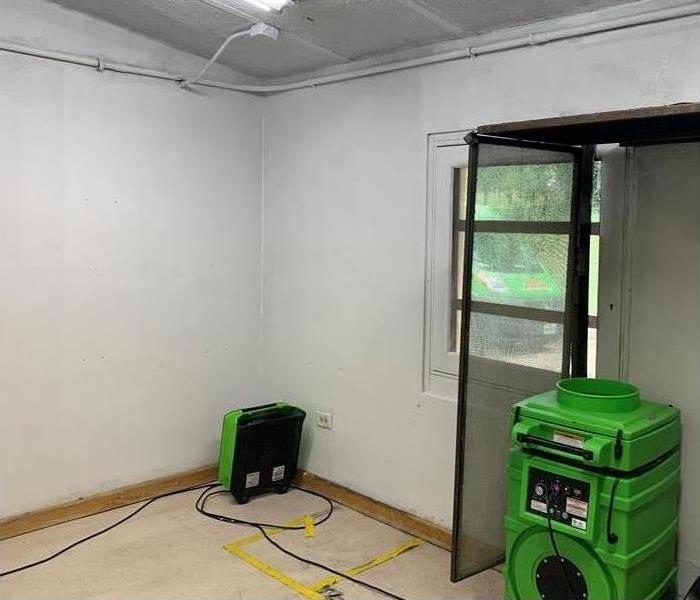 Photo of same commercial space following SERVPRO restoration work